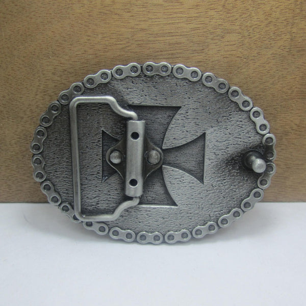 Biker Chain Black Cross Buckle