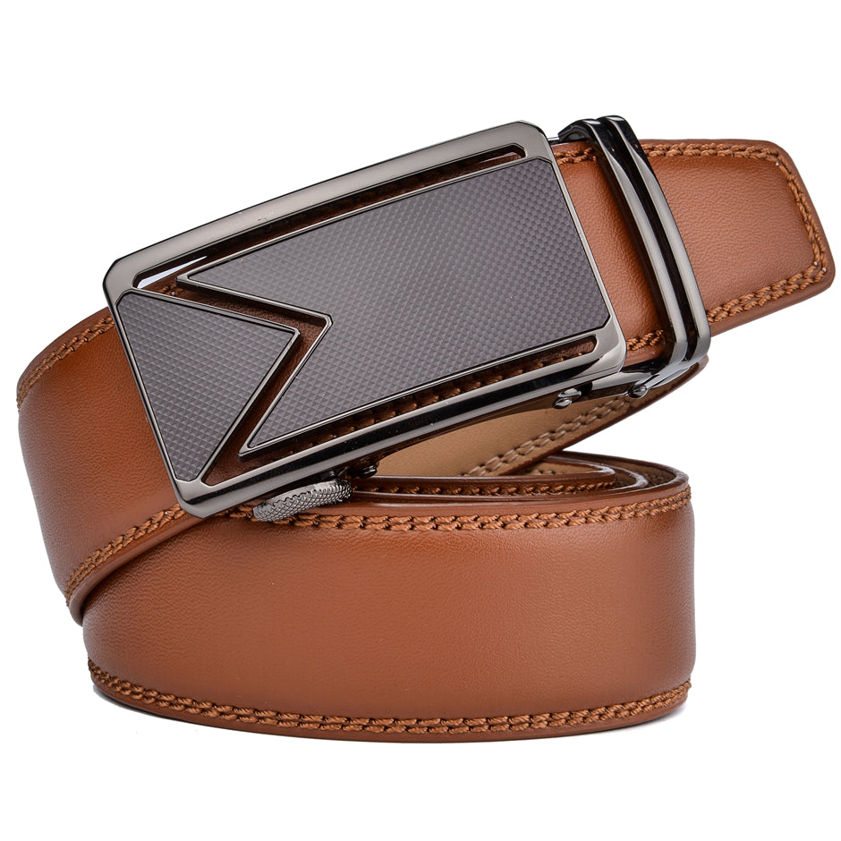 Louis Vuitton Leather Brown Belts for Men for sale